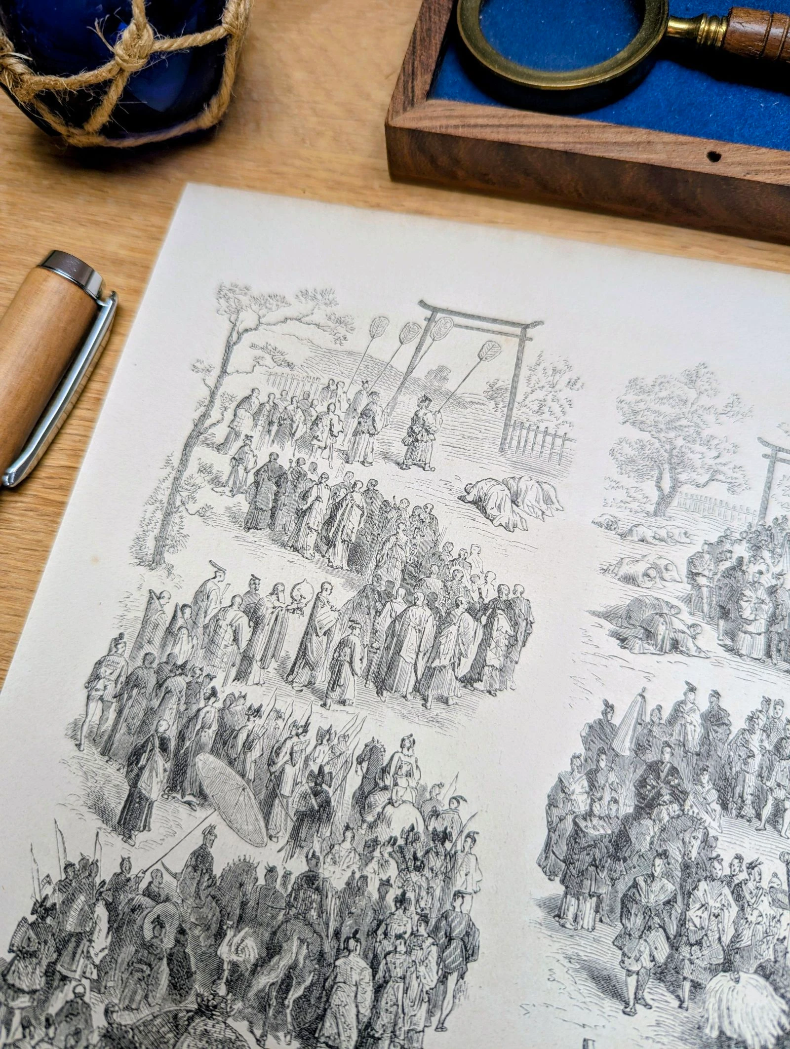A grande procissão do Mikado, Japão. Ilustração impressa em 1866. – photo 9